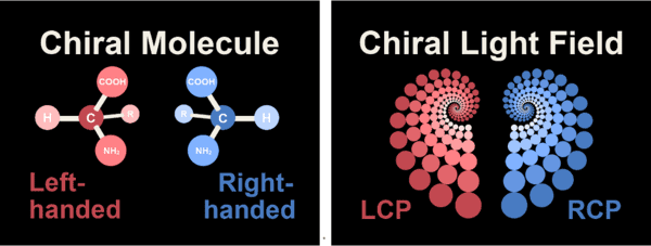 Chiral Molecule Chiral Light Field